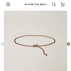 B-low the belt baby Farrah new pink rhinestone belt